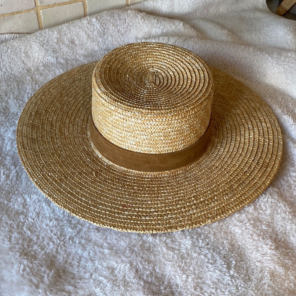 Gigi Pip Straw Boater Hat